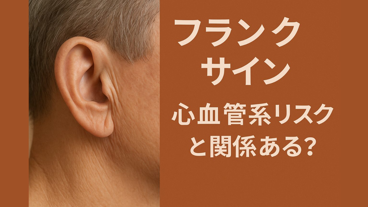 耳たぶのシワは心臓病のサイン？フランク・サインと健康リスクを徹底解説