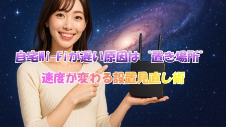 自宅Wi-Fiが遅い原因は“置き場所”だった？速度が変わる設置見直し術
